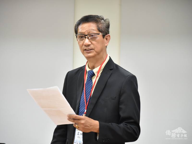 峇株留臺同學會會長莫壯飛致詞