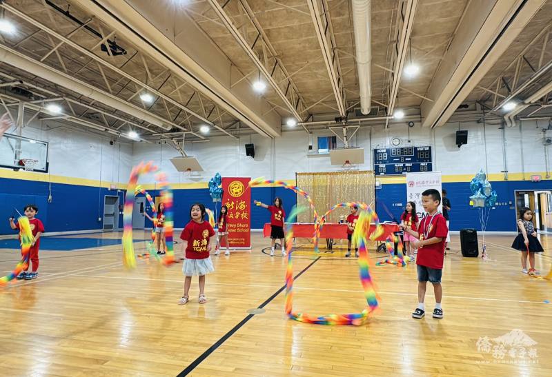 The Little Dragon Dance performance by the lower grade classes.