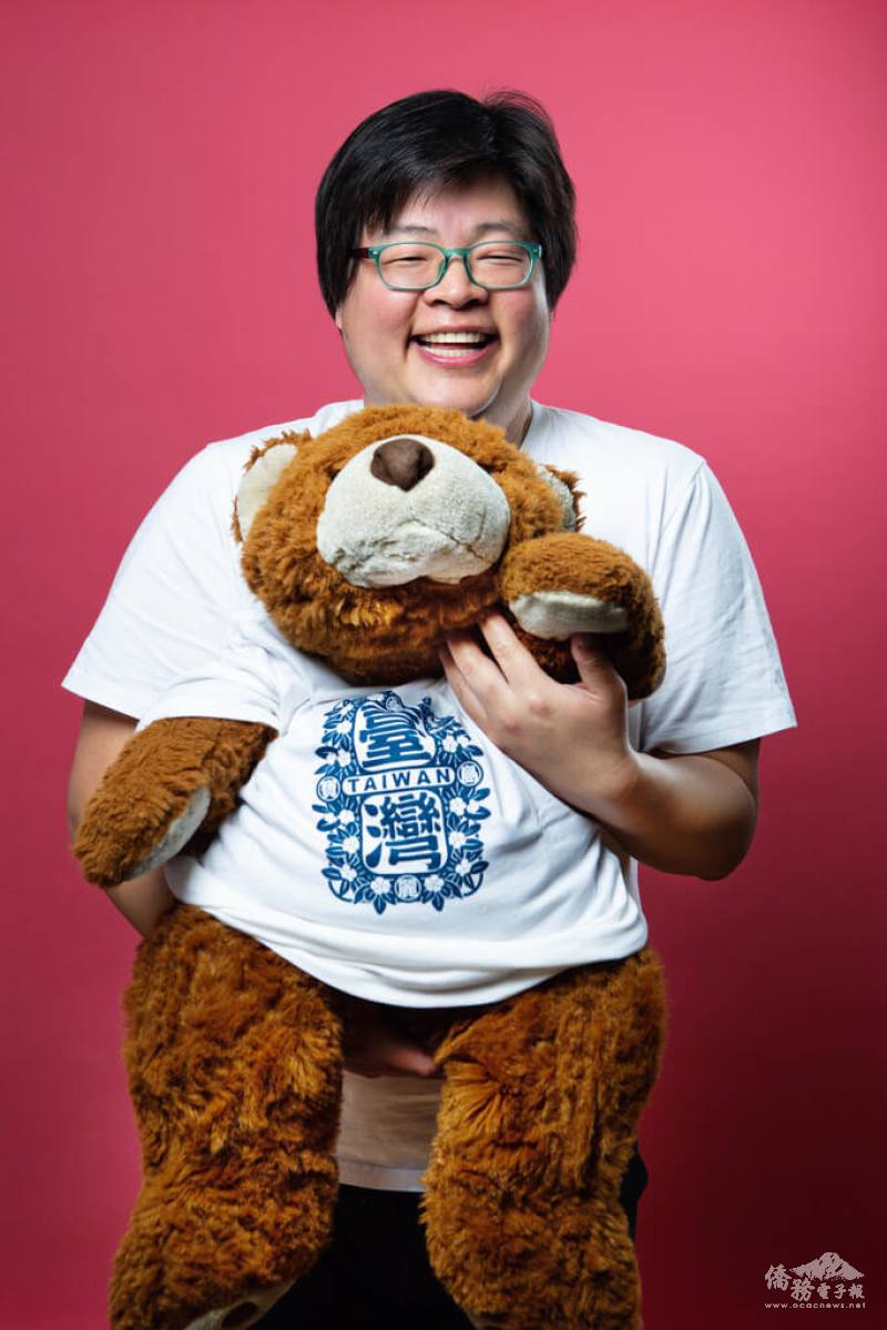 黃冠文運用喜劇的溝通方式為臺灣宣傳（黃冠文提供）