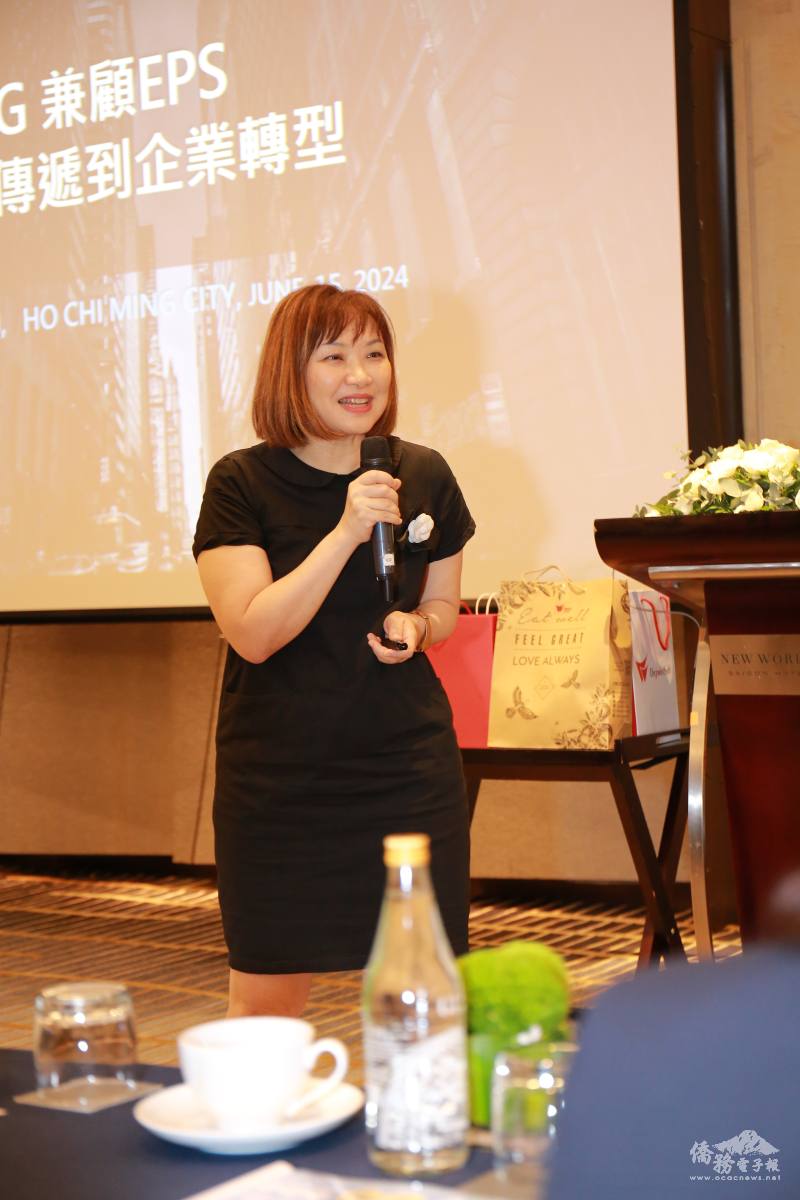 越南碳中和科技聯盟協會總顧問白佩華ESG分享寶貴知識並與企業家現場交流