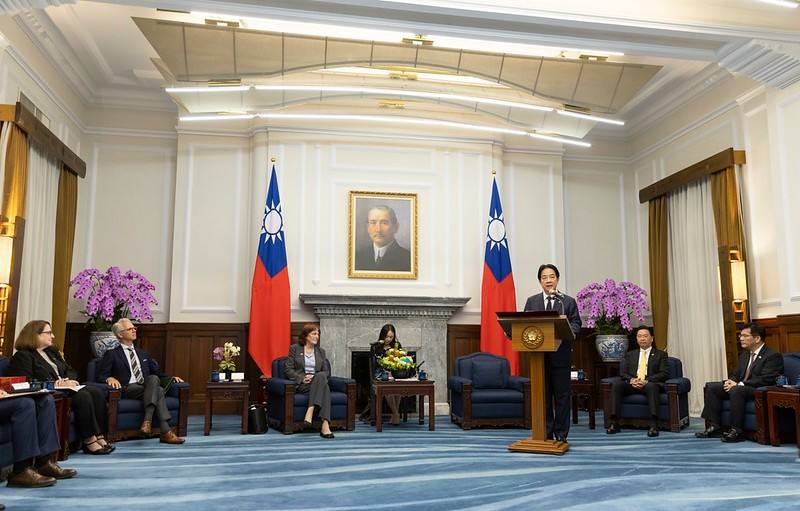 President Lai delivers remarks.