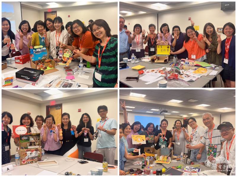 分組活動老師們開心完成「故事盒教學法」手作道具