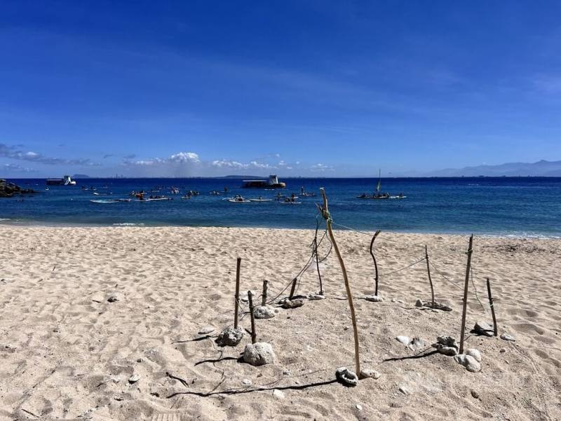 屏東離島小琉球亦有「海龜島」美名，每年5至10月為海龜上岸產卵期，當地若有發現海龜產卵，會用咾咕石及樹枝圍圈作為警示，避免遊客誤踩。