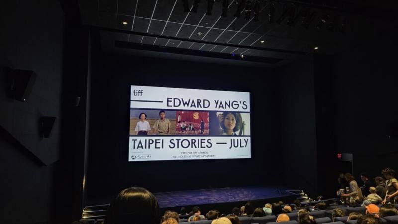 由多倫多國際影展（TIFF）及紐約台北文化中心合作舉辦，結合多場映後座談會的「楊德昌的台北故事」專題回顧展，7月在多倫多推出台灣已故導演楊德昌的8部作品。（駐多倫多辦事處提供）