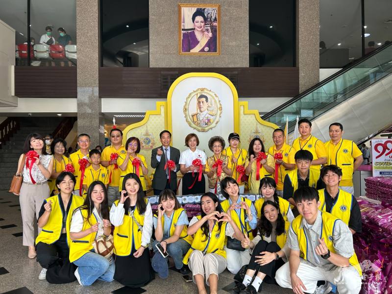 曼谷大玲昌(旅泰臺商)獅子會舉辦捐血送白米公益活動
