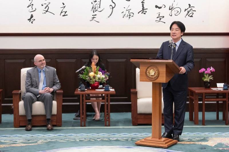 總統接見「美國在台協會台北辦事處新任處長谷立言」，並致詞