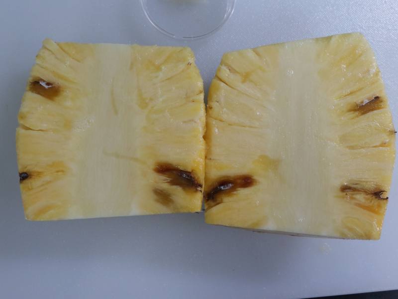 鳳梨小果腐敗病病徵