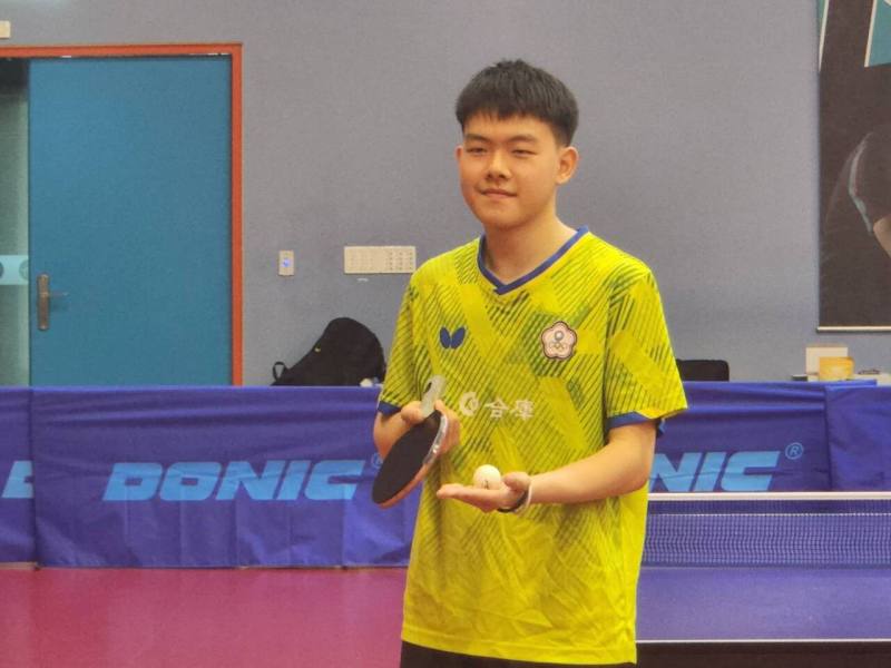 19歲的桌球超級新星高承睿對於首次征戰奧運相當興奮