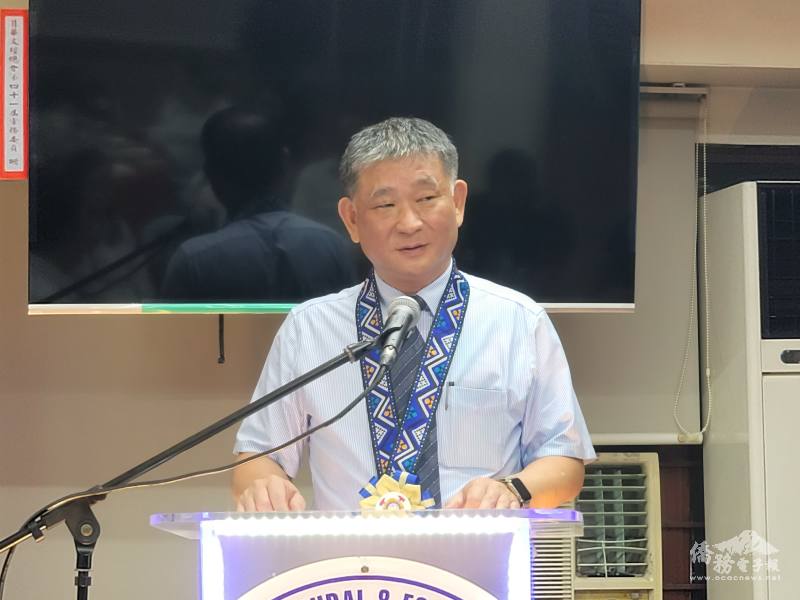 簡萬瑤致詞時，感謝駐菲代表處及菲華文經總會，因為透過他們的協助，才能串起臺灣跟菲律賓消防的寶貴友誼