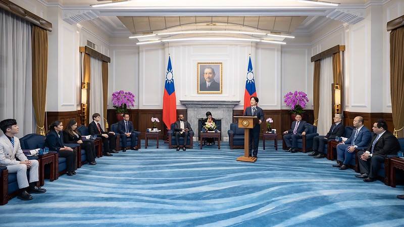 President Lai delivers remarks.