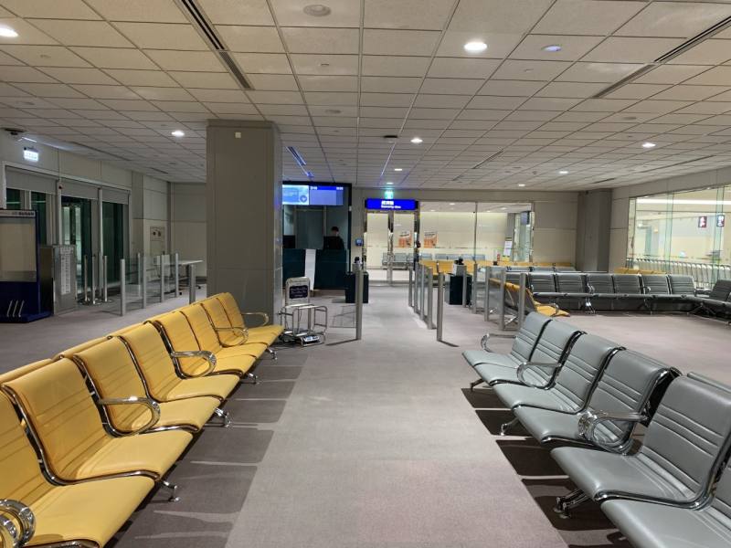 桃園國際機場公司24日表示，受颱風凱米影響，統計至中午共227航班取消。(示意圖/桃機公司提供)