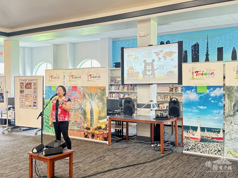 陳逸玲以「Taiwan Plus」頻道短片介紹臺灣著名風景、夜市美食、文化風貌