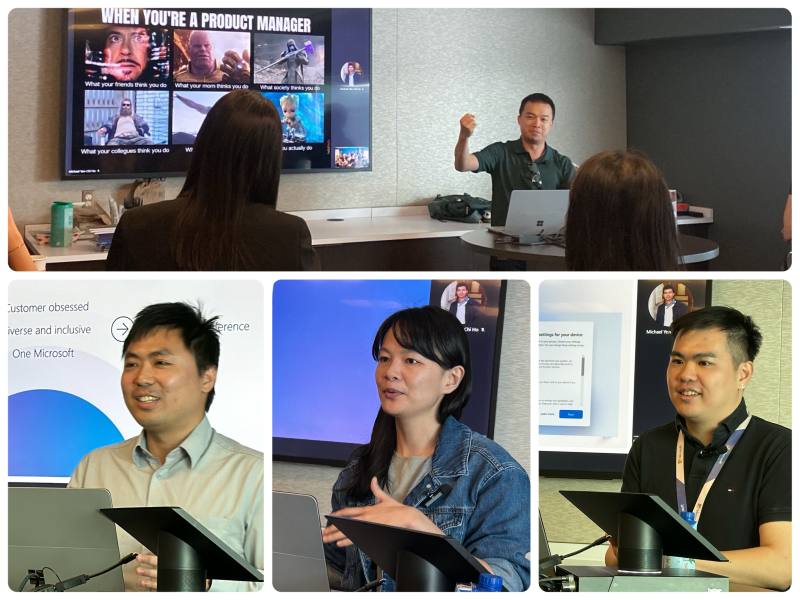 四位微軟工程師分別為由上往下郭育文.陳伊瑋.黃冠宜.何諺錡
