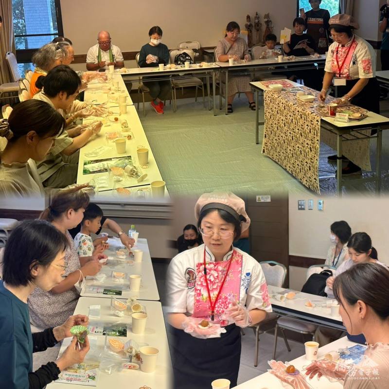 陳洳豔現場指導製作冰皮月餅