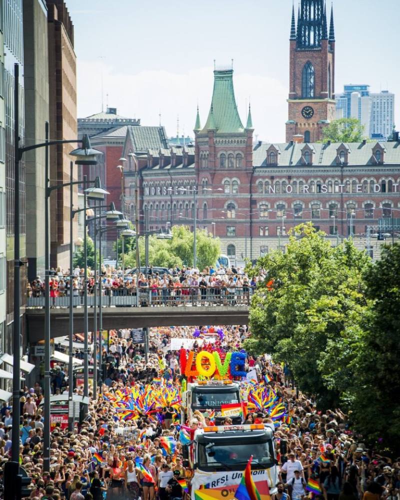 圖取自斯德哥爾摩驕傲遊行(Stockholm Pride Parade)臉書