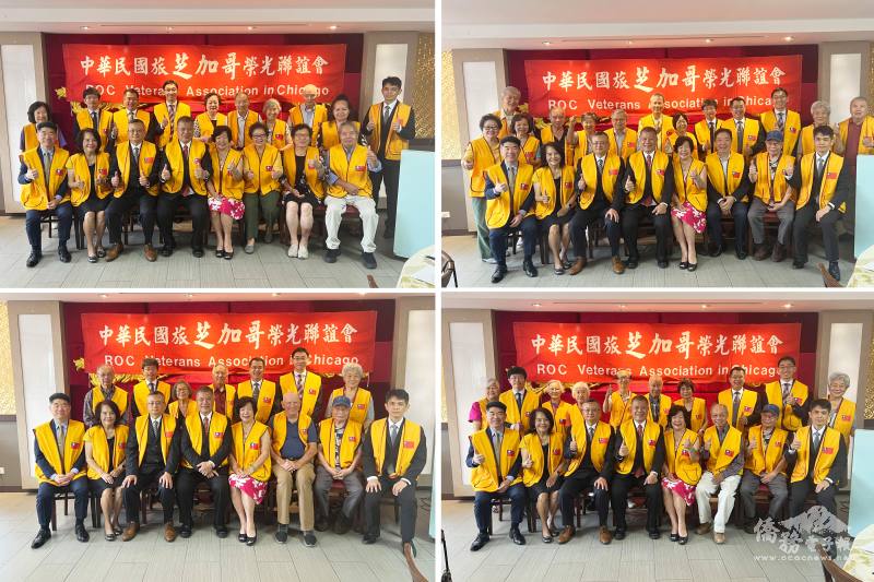 長官們分別與芝加哥榮光會成員合影留念