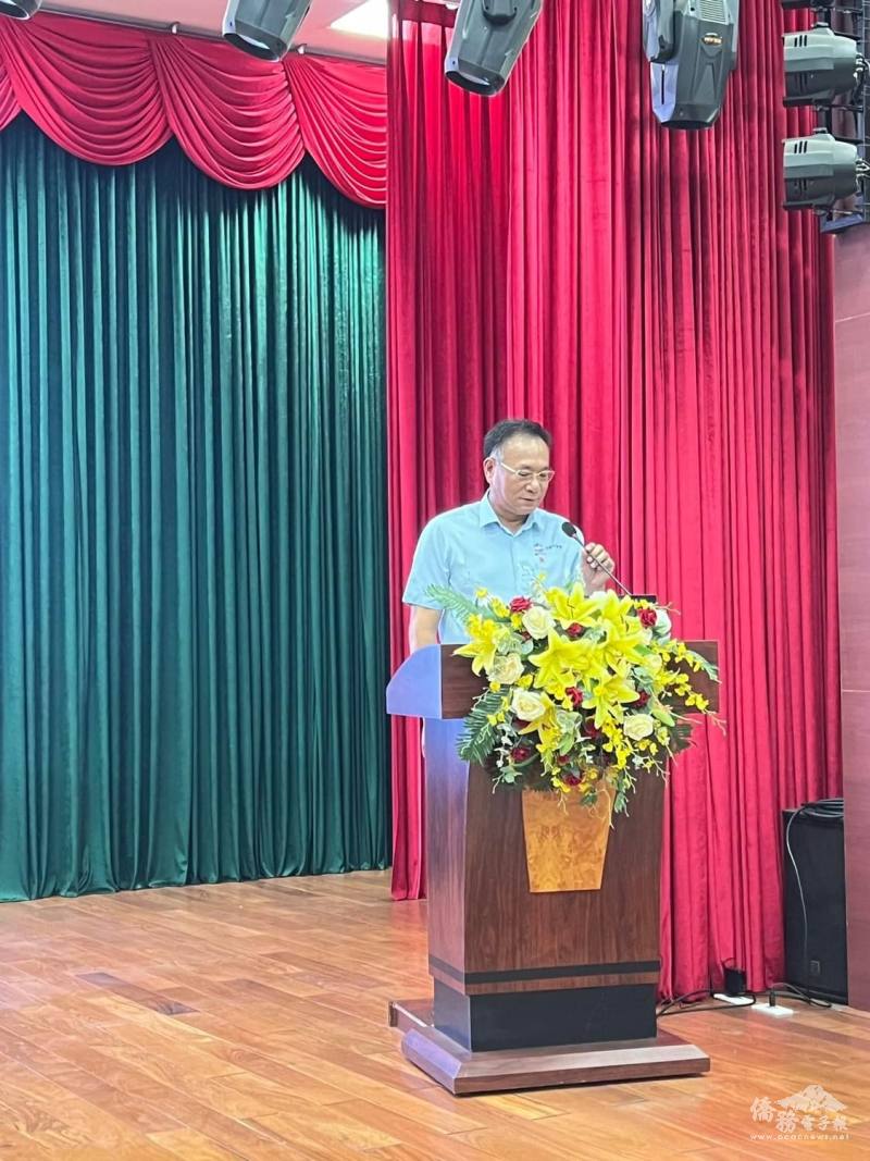 平陽臺商會會長陳水石表示，會與平陽省海關局互相配合，促進穩定友好關係