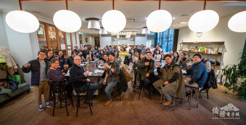 臺灣美食國際巡迴講座於基督城舉辦，現場來賓舉杯慶祝活動圓滿順利