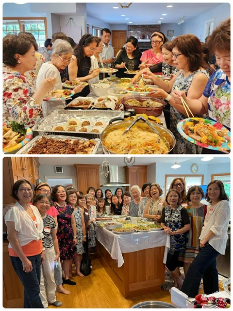 會員們到黃淑貞府上聚會