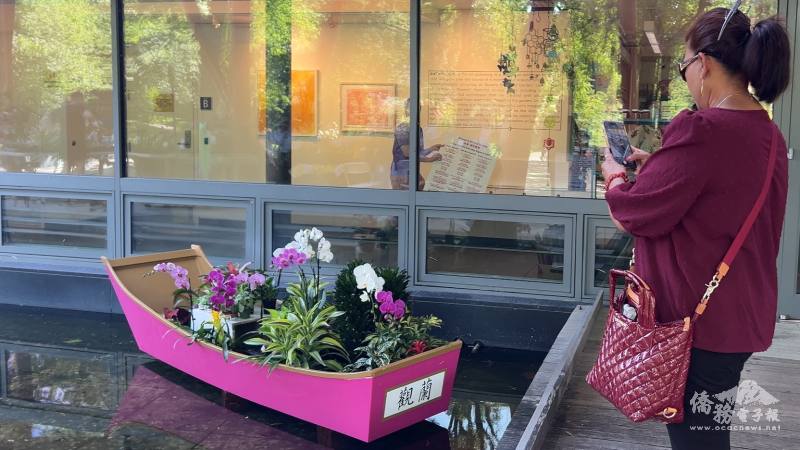 愛蘭的人士為蘭花一一留下特寫鏡頭