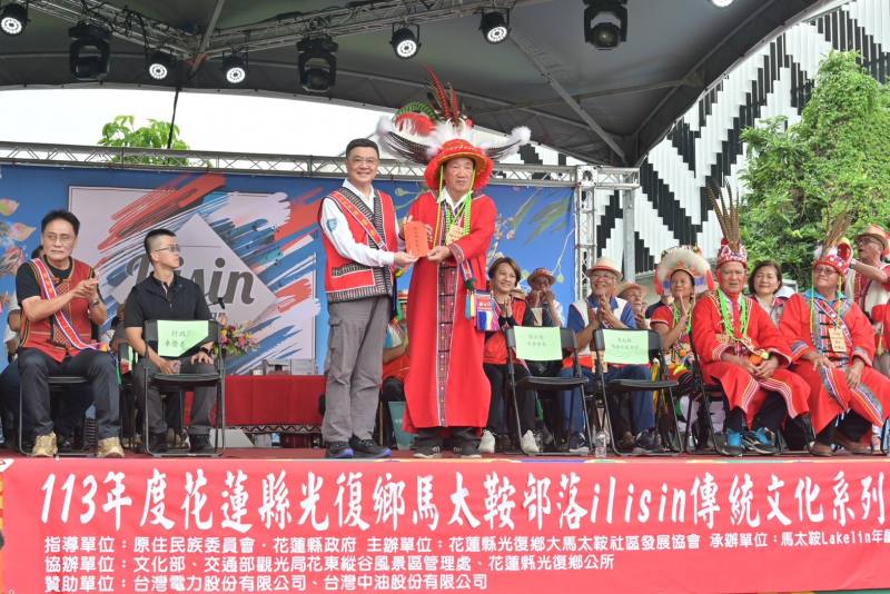 行政院長卓榮泰17日出席「馬太鞍部落豐年祭」 馬太鞍部落