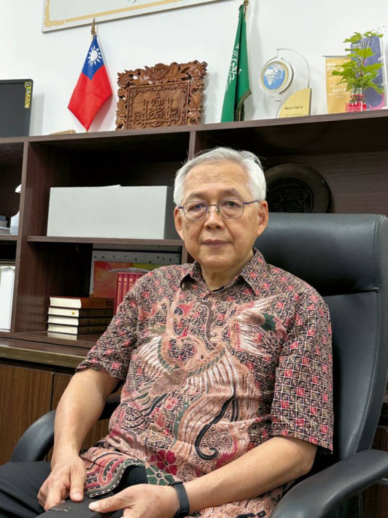 Salahuding Ma, vice president of the Taiwan Halal Integrity Development Association, says that Taiwan’s rigorous halal certification system has won the trust of the international community. (photo by Mei Kuo)