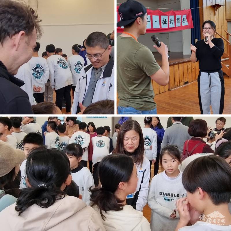 華夏協會副理事長林涵婷（上圖右一）帶動相見歡破冰活動、兩地師生交流熱絡