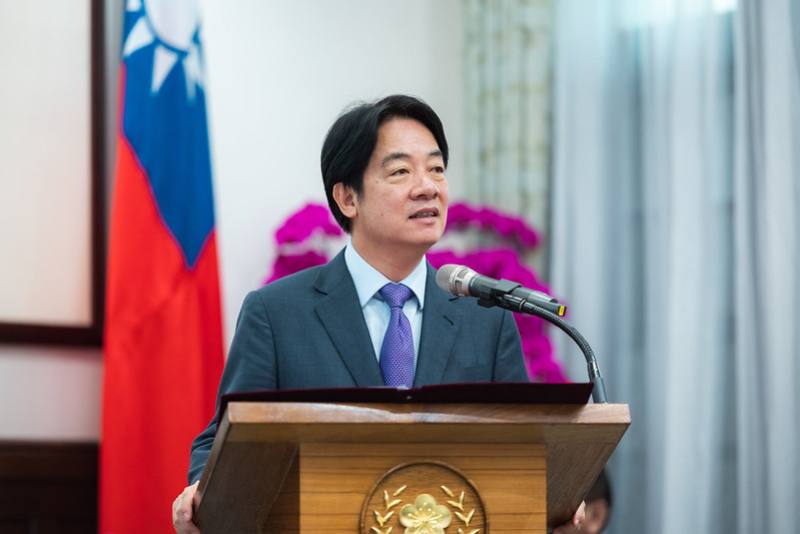 President Lai delivers remarks.