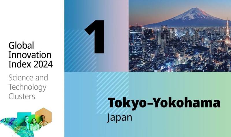 全球百大科技聚落 東京-橫濱榜首。(圖片擷取自WIPO臉書)