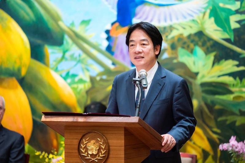 President Lai delivers remarks.