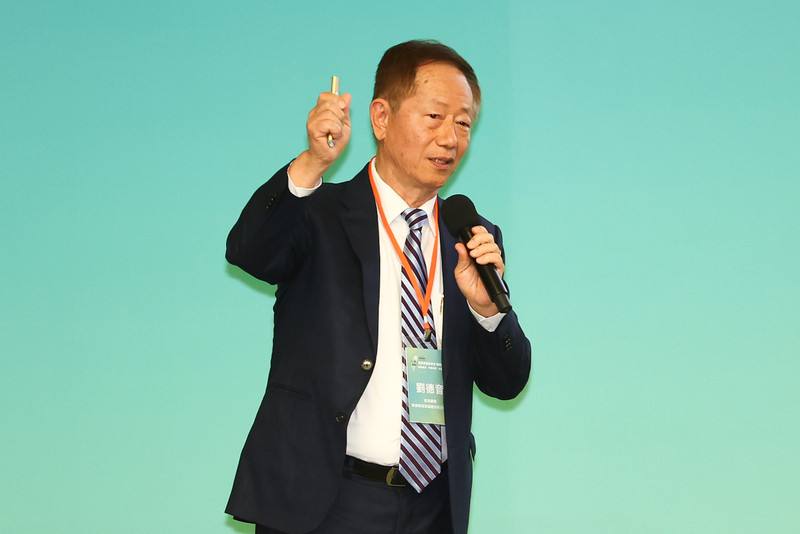 行政院經濟發展委員會顧問會議3日在台北國際會議中心登場，前台積電董事長劉德音（圖）發表專題演講。 (圖：中央社)