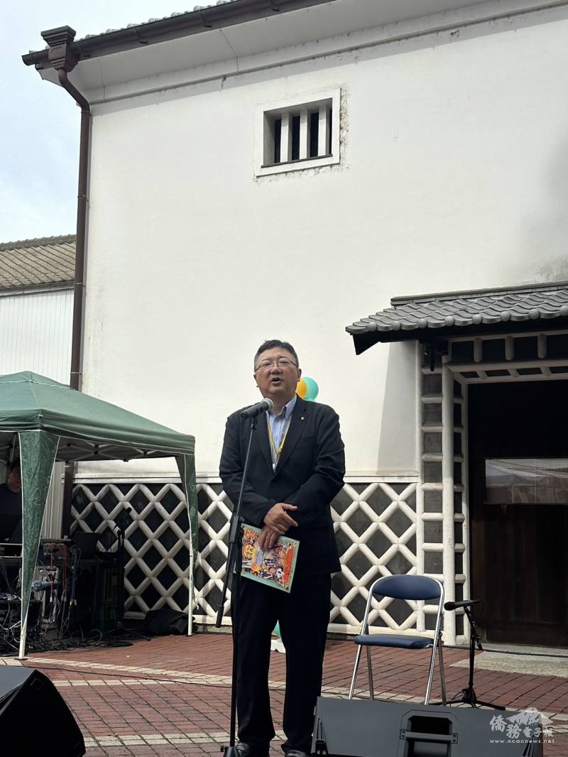 香川縣琴平町長片岡英樹致詞