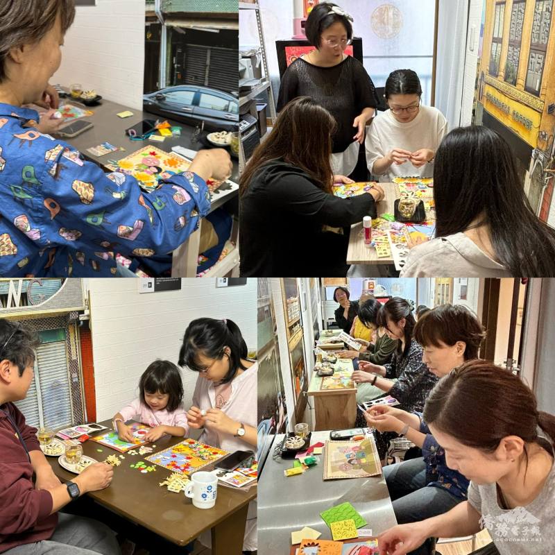 大人小孩透過手作來感受重陽節的習俗