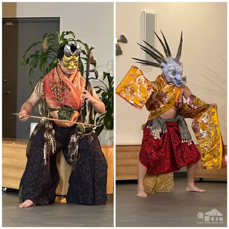 夏官鼎（左）展現深厚弦樂功力，隋汴（右）以舞蹈演繹深刻哲學概念