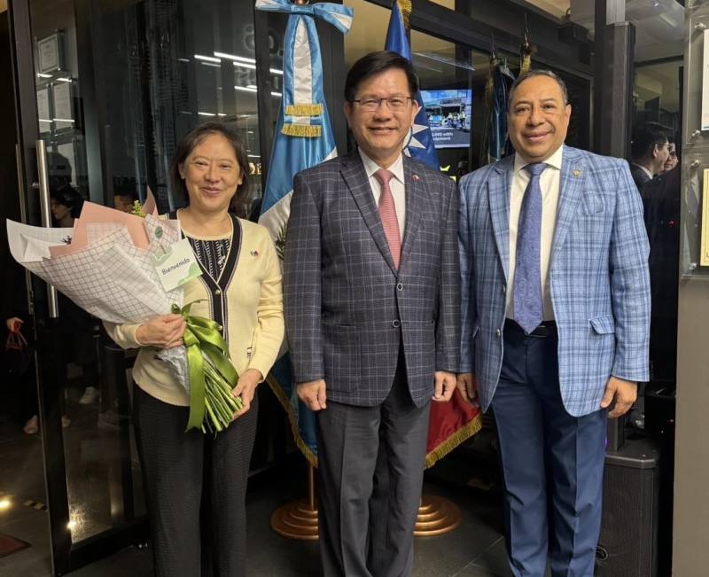 Taiwan foreign minister arrives in Guatemala on five allies trip(Lin Chia-lung Fb)