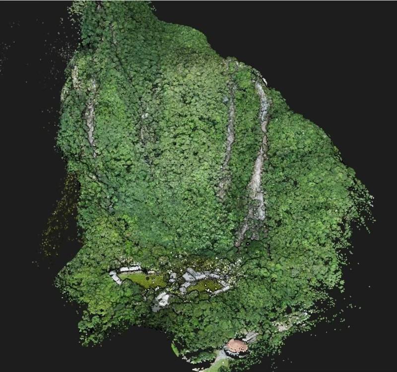 圖為光學雷達掃描布洛灣成果。（圖取自太魯閣國家公園網頁taroko.gov.tw）