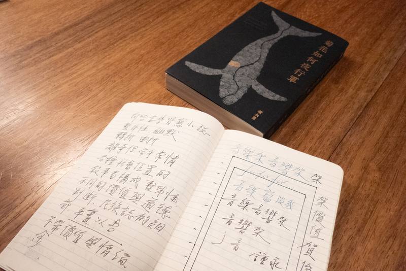 詩人鍾永豐的筆記本與散文作品「菊花如何夜行軍」於9月26日至28日在法國國家圖書館BnF「台灣文學大師週」展出