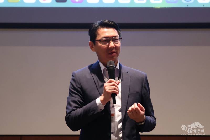 駐洛杉磯辦事處科技組組長陳品銓博士致詞