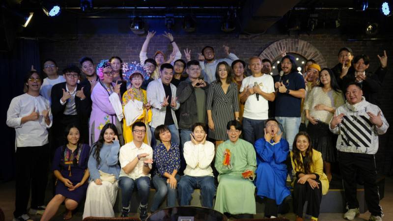 第2屆台北喜劇節由卡米地喜劇俱樂部主辦，將集結52檔節目共87場演出，19日舉行開幕記者會，超過30名喜劇演員出席助陣。（卡米地喜劇俱樂部提供）