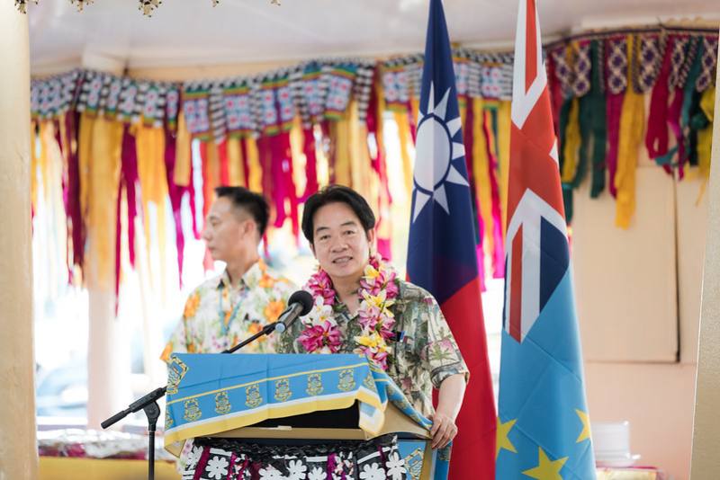 President Lai delivers remarks.