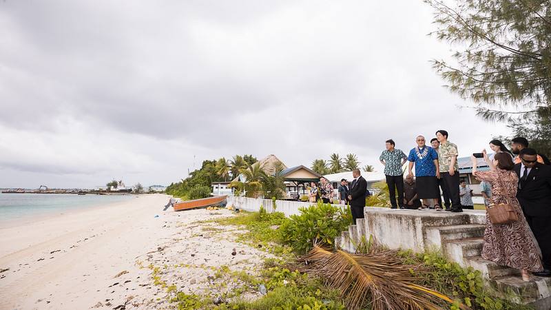President Lai meets with Governor-General Tofiga Vaevalu Falani of Tuvalu.