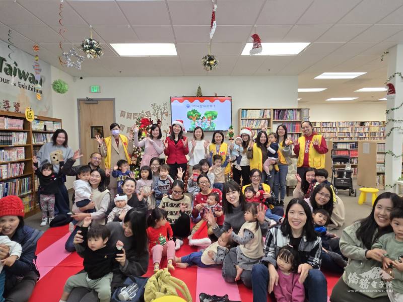 「聖誕節特別故事時間Story Time」活動，吸引超過60位僑青家庭成員熱情參與