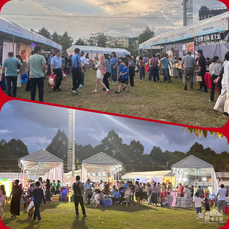 臺灣夜市嘉年華現場設有超過60個攤位，連續兩天共吸引超過8,000人次參與