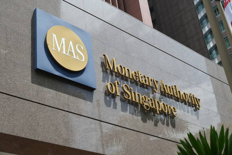 新加坡金融管理局(Monetary Authority of Singapore, MAS)。(AFP)