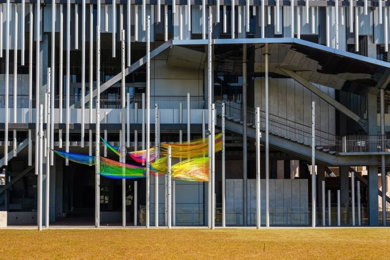 新北市美術館將於4月25日正式開館，文化局表示，新美館春節期間也特別推出一系列限定活動，包括主題展覽導覽等，歡迎民眾前來文化走春。（新北市文化局提供）