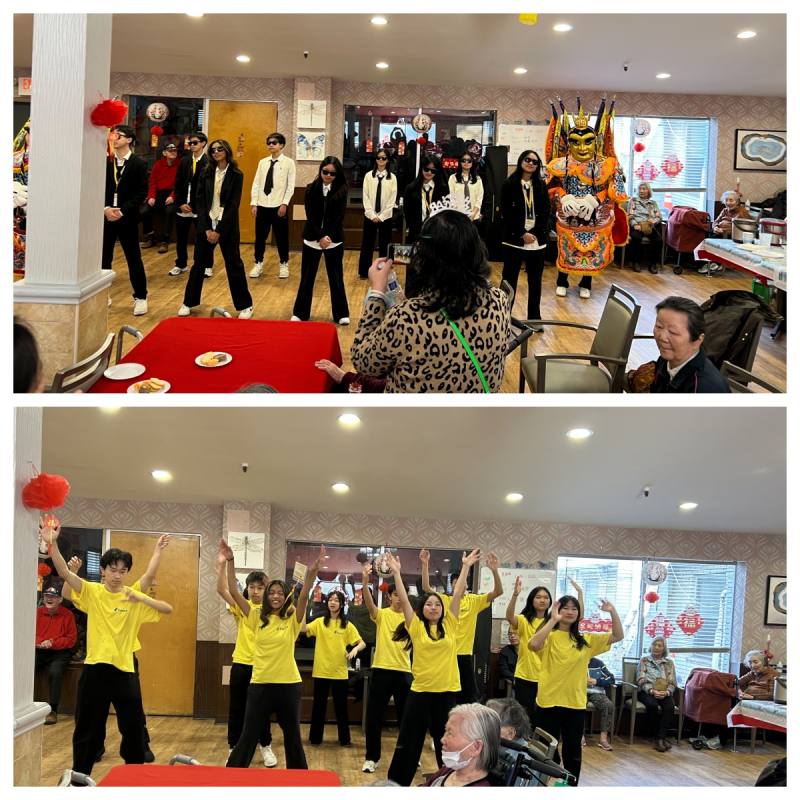 FASCA members dancing to APT. and The Perfect World- 完美世界, to celebrate the New Year
