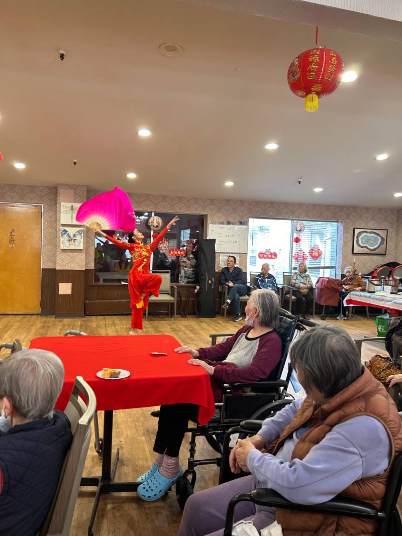 Here, Amanda strikes a phenomenal pose as she continues to dance for the Rouse Mountain Rehab Center residents)