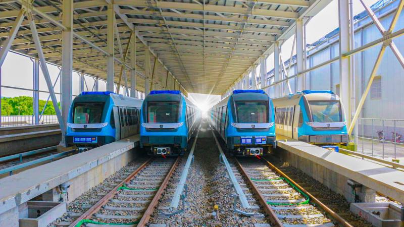 新北市政府捷運工程局指出，三鶯線目前總計畫進度截至113年12月底已達81.2%，4月將模擬營運情境無人駕駛模式，拚114年底完工。（新北市捷運局提供）