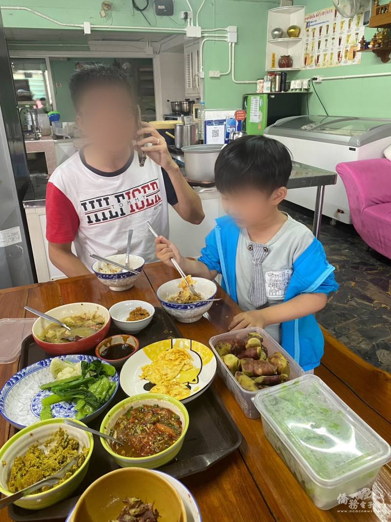 泰國北部臺商用臺灣菜來招呼傷者家屬，並給予後續的安慰及支持