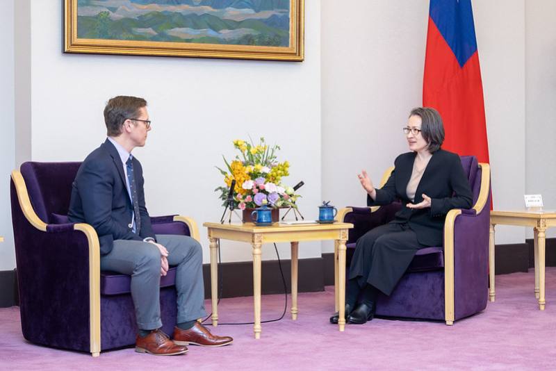 副總統接見美國智庫「蘭德公司」中國研究中心主任白明乙行，並相互交流